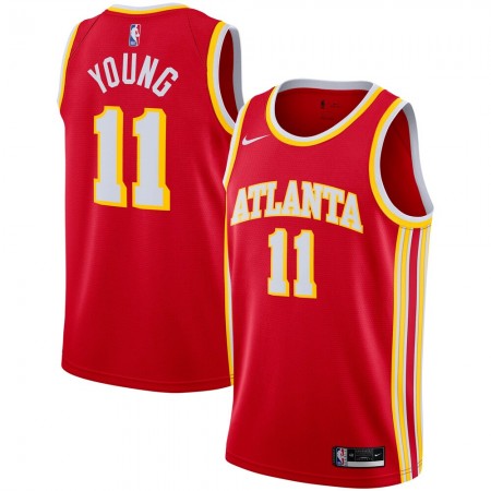 Herren NBA Atlanta Hawks Trikot Trae Young 11 Nike 2020-2021 Icon Edition Swingman